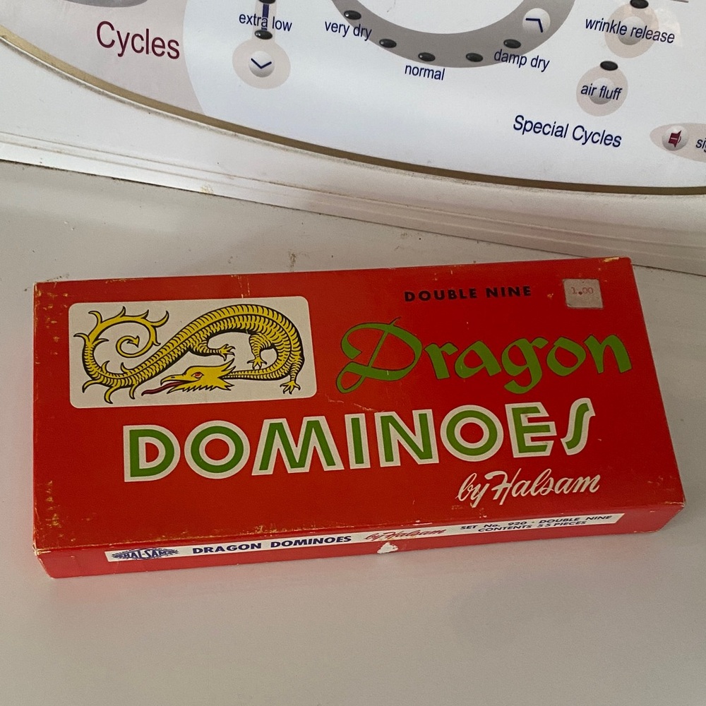 Vintage dominoes Dragon